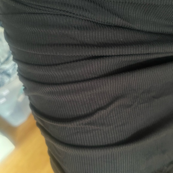 Z supply adorable ribbed black mid length dress (tags on!) - Picture 7 of 8